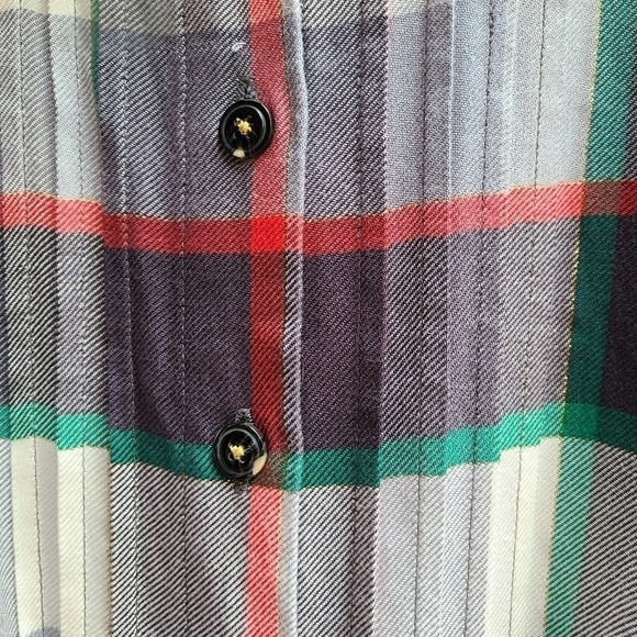 Matilda Jane Plaid Shirt Dress with Belt, Size Medium - Picture 4 of 8